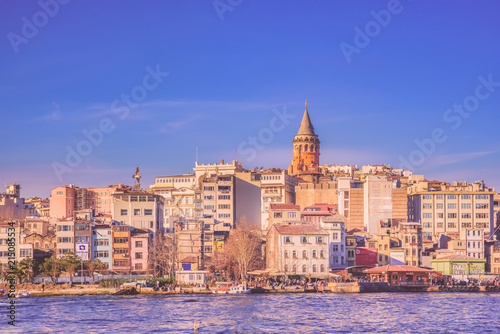View of famous Galata tower in Istanbul © epic_images