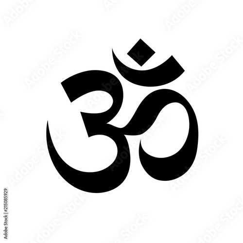 Hindu Om symbol - religious sign of buddhism