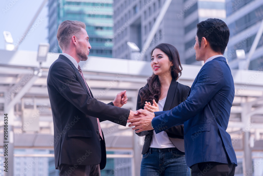 Business handshake for success business, business success concept Business handshake for success business, business success concept