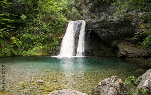 Beautiful waterfall on the mountain Olimpus, Greece
