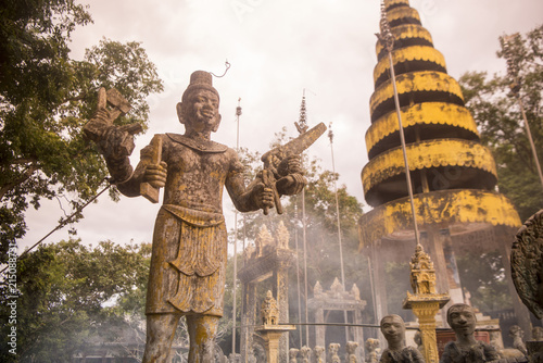 CAMBODIA KAMPONG THOM PHNOM SANTUK TEMPLE