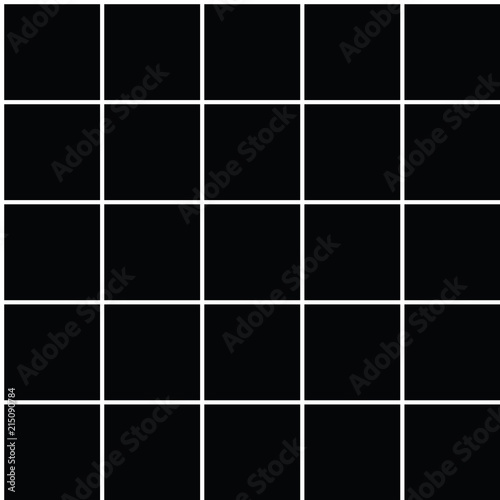 Seamless vector grid pattern with horizontal and vertical parallel lines in white with a black background. Texture background.