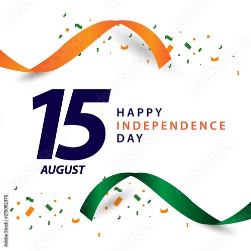 Happy India Independence Day Vector Template Design Illustration
