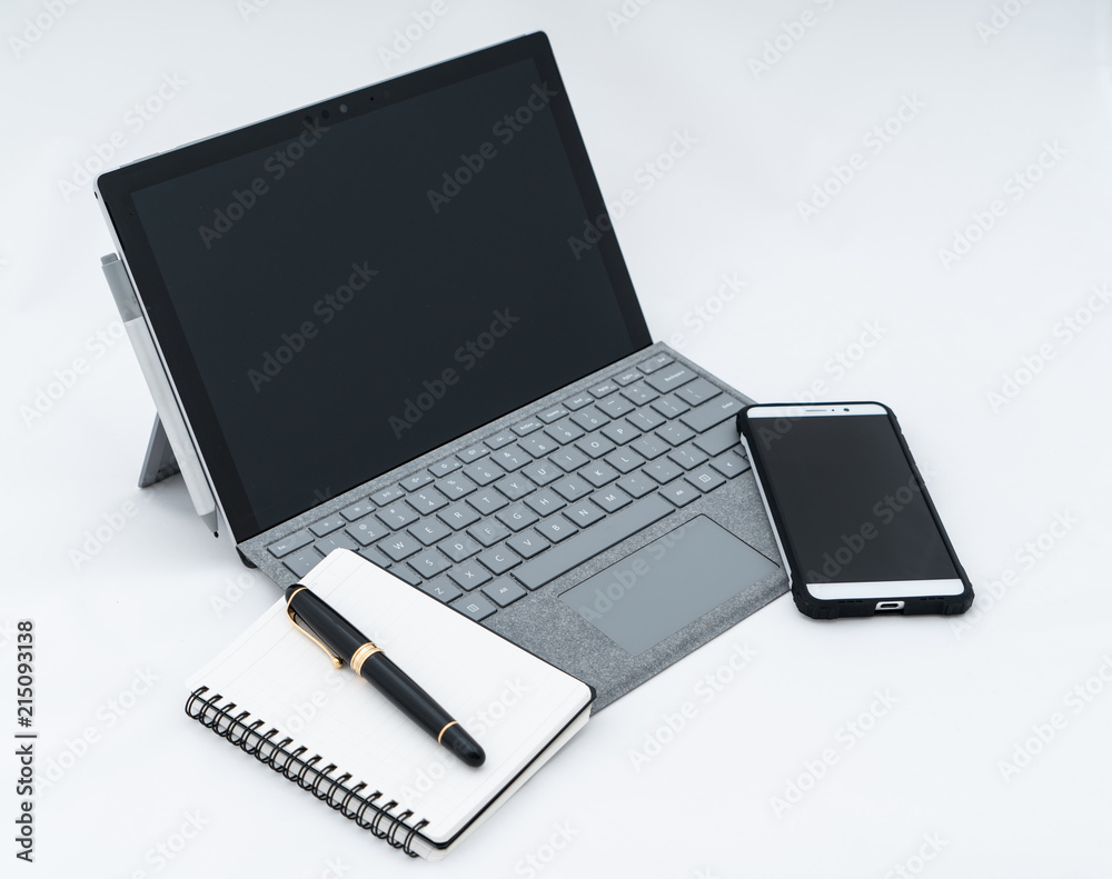 Laptop computer isolated