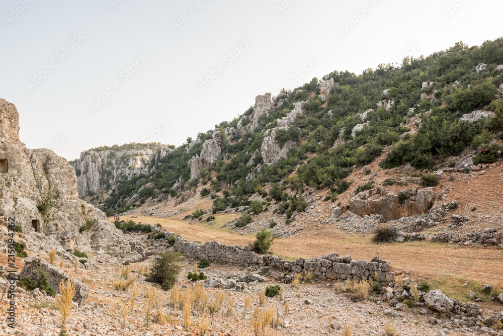 Olba Ancient city located in Uzuncaburc,Silifke,Mersin,Turkey.. Olba Ancient city located in Uzuncaburc,Silifke,Mersin,Turkey..