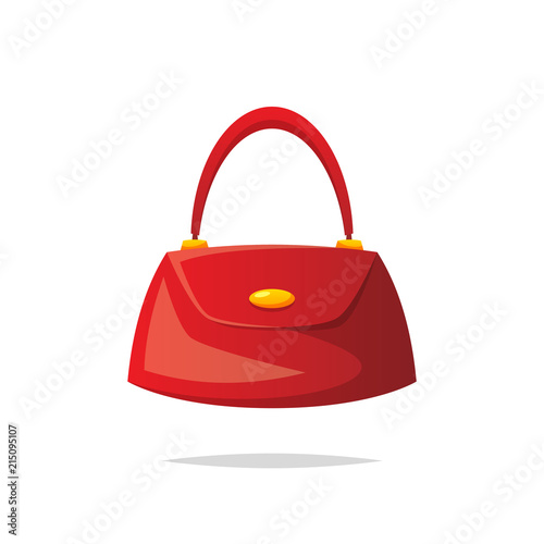 Red women bag vector