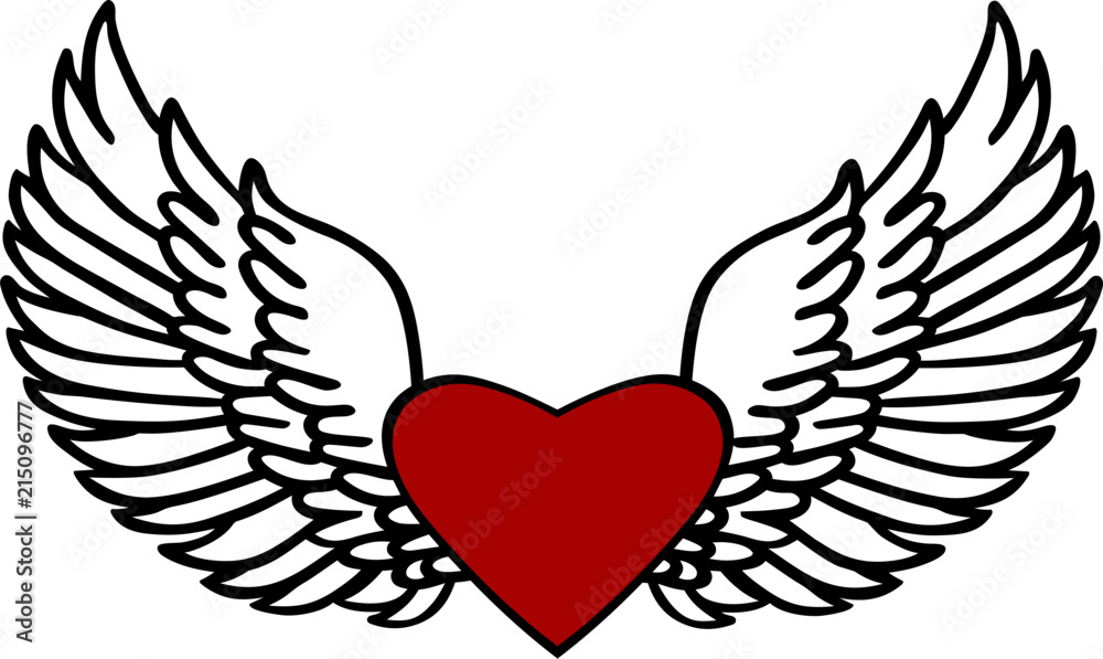 Wings & Heart Classic Design