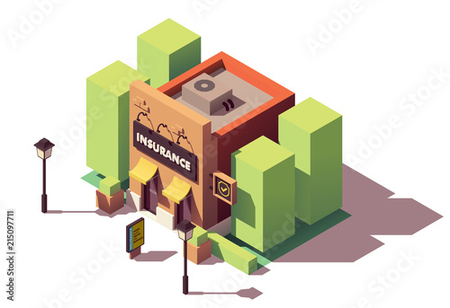 Vector isometric insurance agency