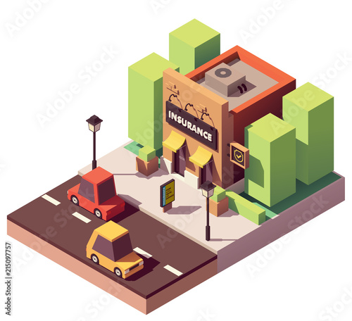 Vector isometric insurance agency