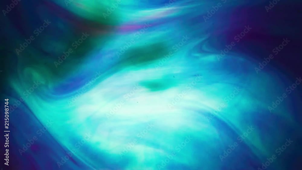 fluids effects using paint, oil and water.