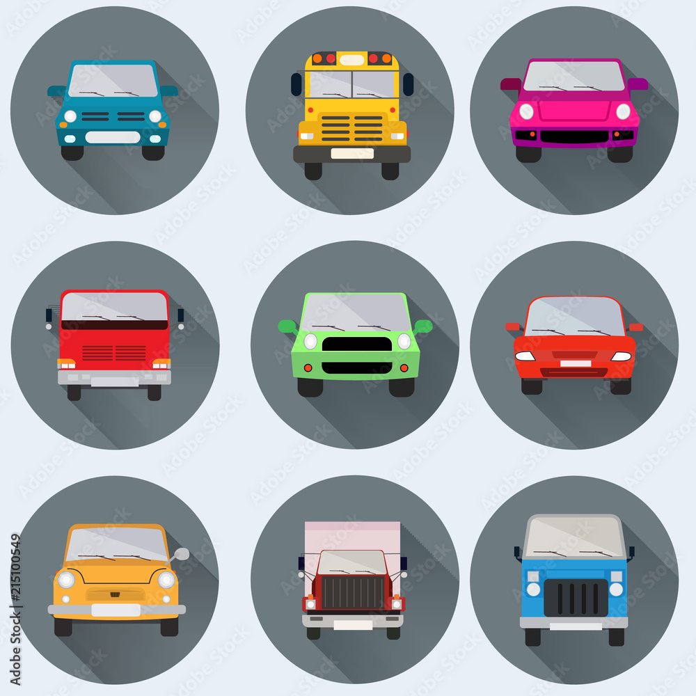 Set of cars icons
