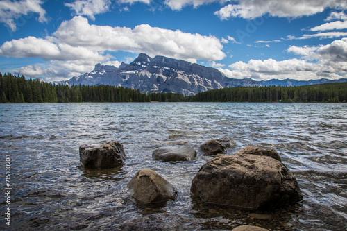 Obraz na płótnie Two Jack Lake Banff w salonie