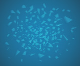 Abstract vector background. Stylish trendy background, special effect of broken glass.
