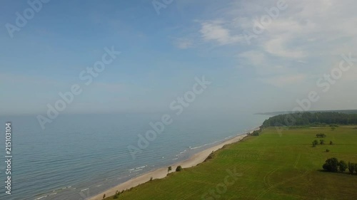 Wallpaper Mural Aerial view of tree near coastline Jurkalne, Baltic sea, Latvia Torontodigital.ca