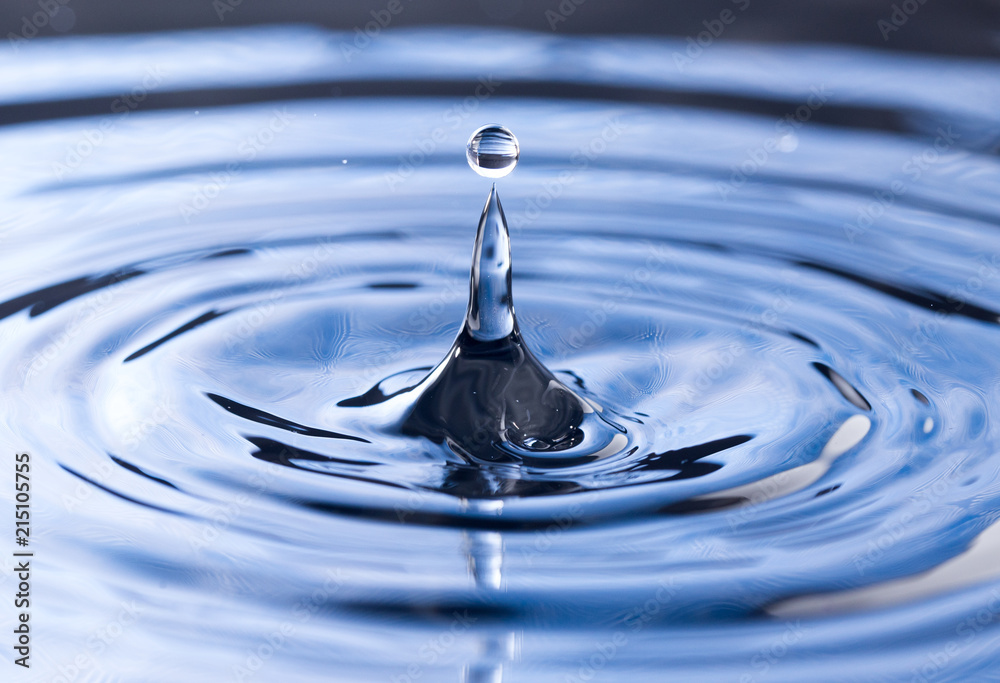 SImple Water Droplets into a Pool of Water