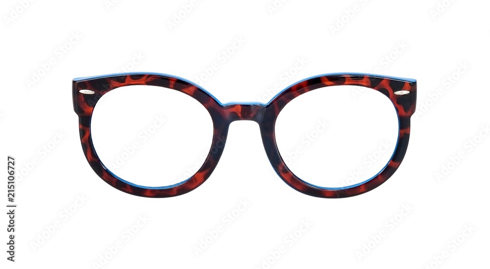 Fototapeta premium Glasses isolated on white background for applying on a portrait