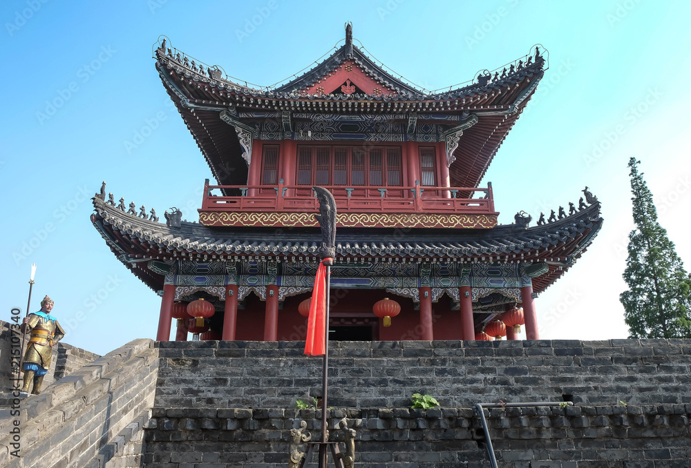 The old fortress and the at jingzhou ,Hubei