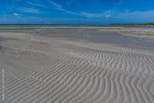 Low water flats of Bahia Honda Bay in Florida Keys.