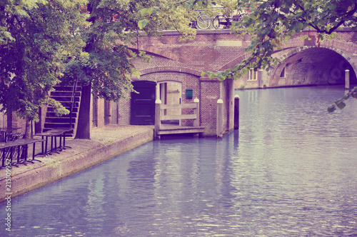 River bank of a gracht by jziprian photo