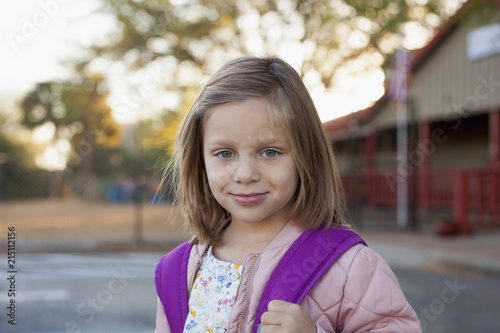 Portrait of schoolgirl
