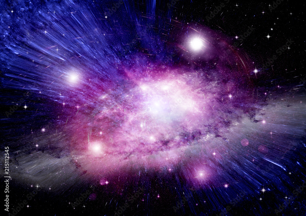 Fototapeta premium galaxy in a free space
