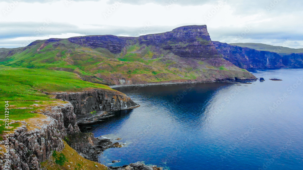 View over Neist Point on the Isle of Skye - stunning scenery