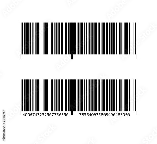 Bar code. On isolated white background, realistic vector design for your business ideas.