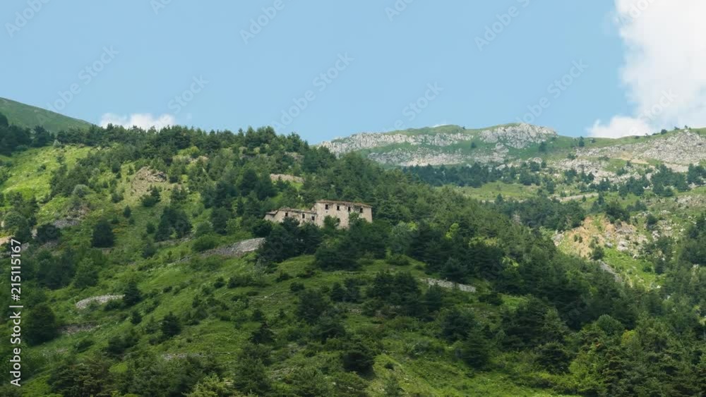 Large Stone Structure in the Mountains of Switzerland