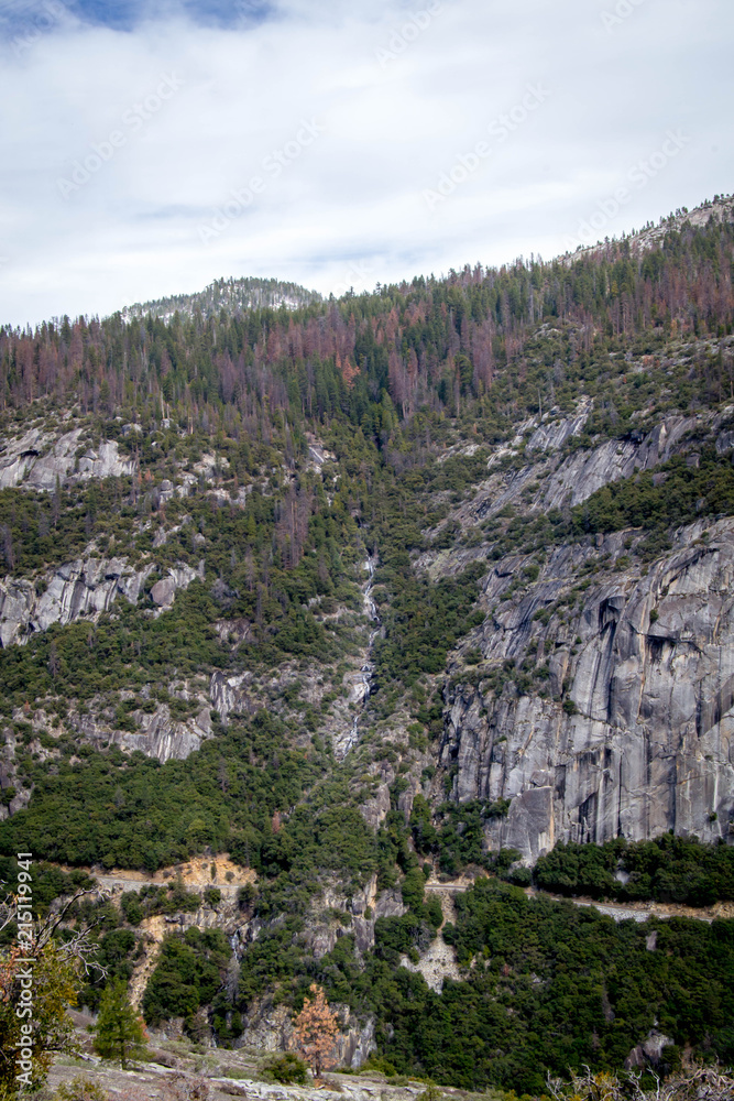 Fototapeta premium Small waterfall off mountain