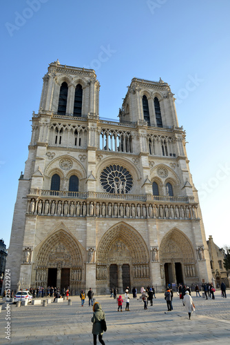 The Cathedral of Notre Dame in Paris, France.