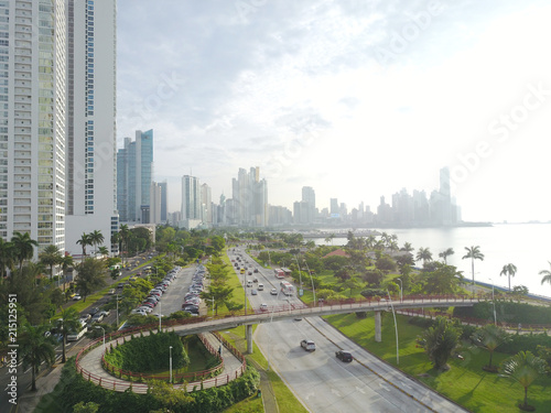  View of the modern skyline of Panama City, Panama