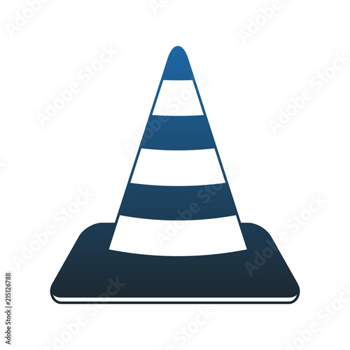 Construction traffic cone vector illustration graphic design