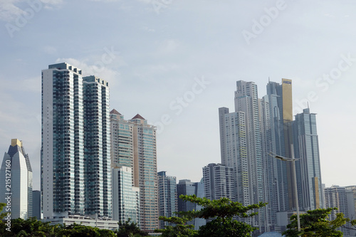 View of tall buildings in Panama City