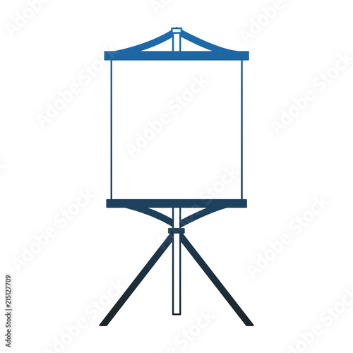 Blank whiteboard isolated vector illustration graphic design
