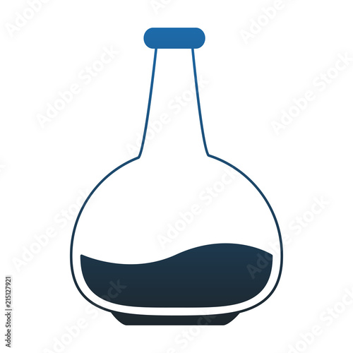 Chemistry flask lab vector illustration graphic design