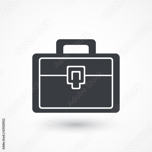 Briefcase white icon © Nobelus