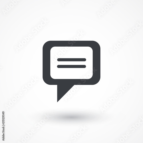 Speech bubble icon icon