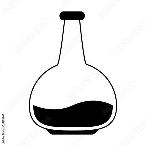 Chemistry flask lab vector illustration graphic design