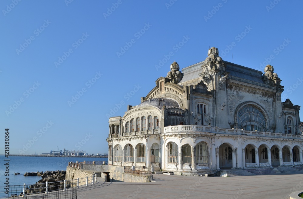 Old Casino in decay - tourist attraction in Eastern Europe - Constanta, Black Sea
