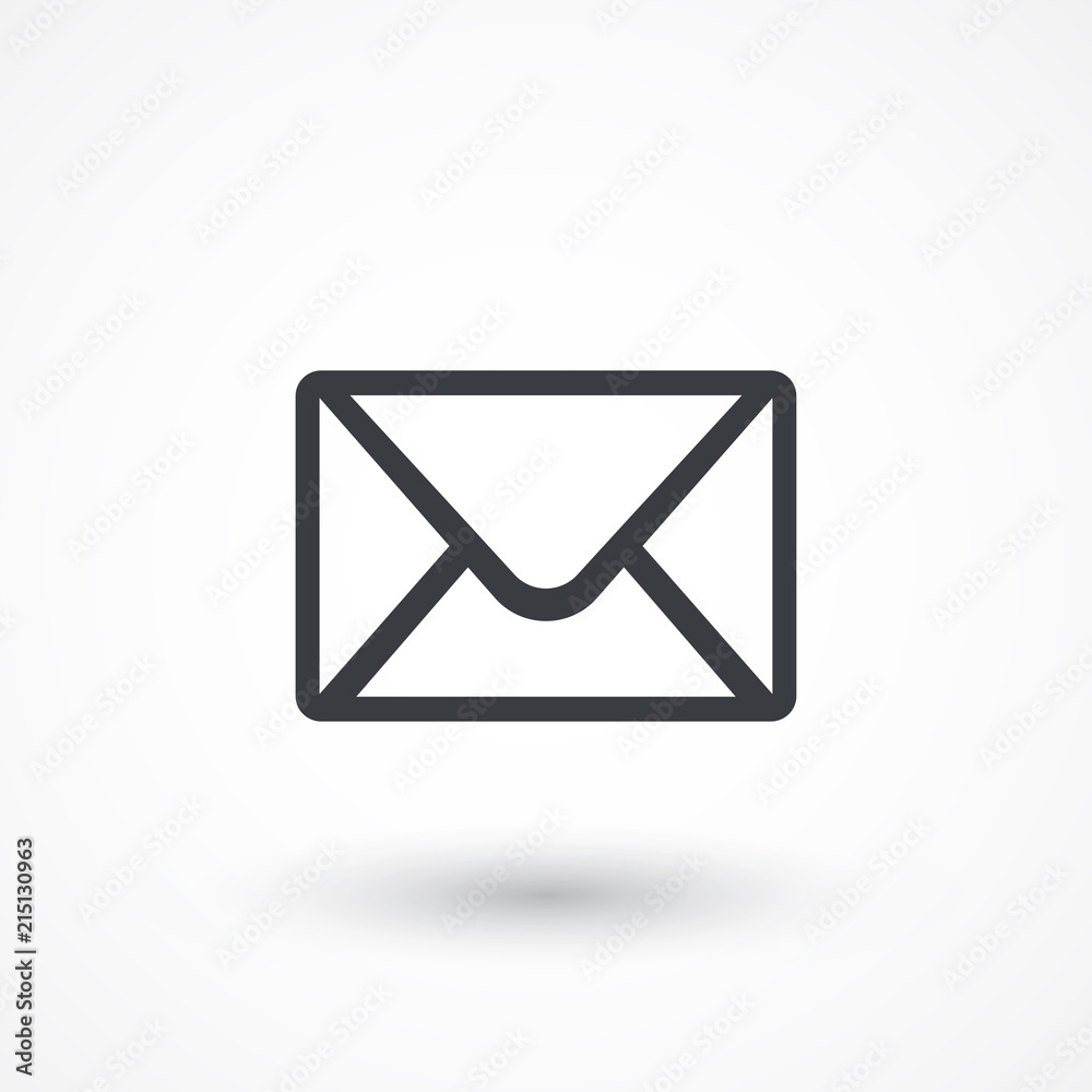 Envelope Mail icon, illustration. Flat style design icon Envelope Mail icon, illustration. Flat style design icon
