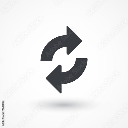 Free Download Arrow refresh icon. Flat style design icon - GFXLoad
