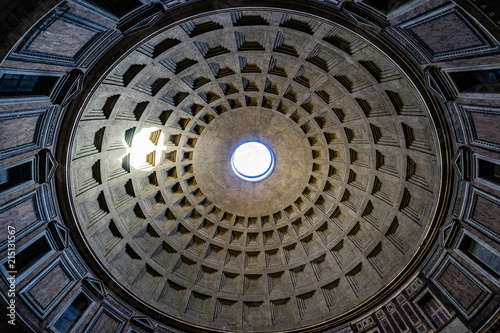 Inside the pantheon