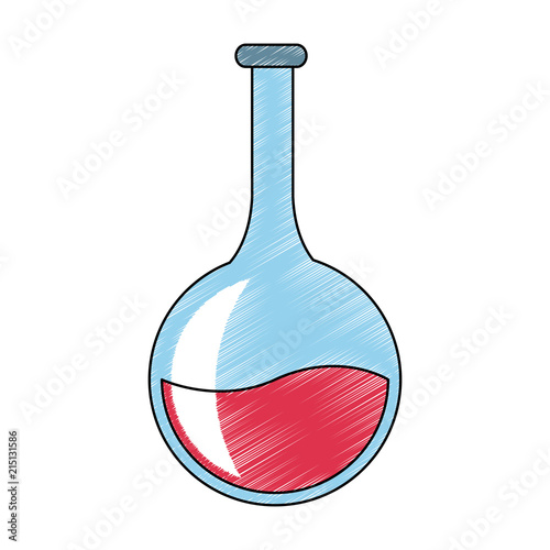 Chemistry flask lab vector illustration graphic design