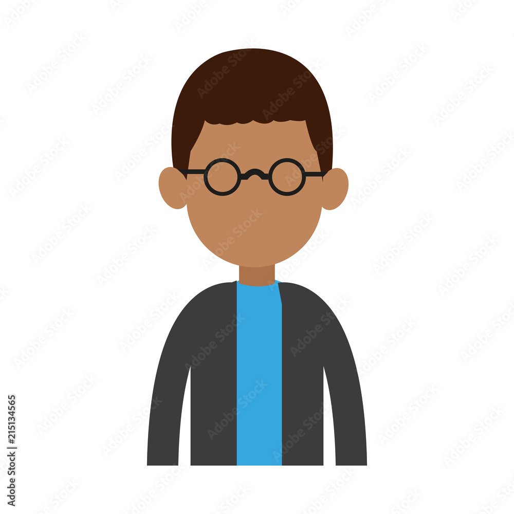 Young man avatar with glasses vector illustration graphic design Young man avatar with glasses vector illustration graphic design