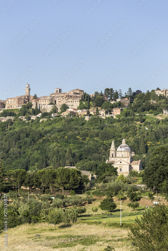 Italy. Tuscany. Siena district Val di Chiana. Montepulciano. Church of Madonna di San Biagio Italy. Tuscany. Siena district Val di Chiana. Montepulciano. Church of Madonna di San Biagio