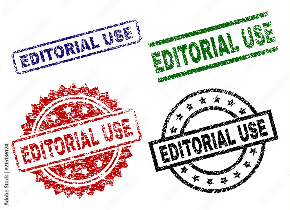 EDITORIAL USE seal prints with damaged style. Black, green,red,blue vector rubber prints of EDITORIAL USE caption with dirty style. Rubber seals with circle, rectangle, rosette shapes. EDITORIAL USE seal prints with damaged style. Black, green,red,blue vector rubber prints of EDITORIAL USE caption with dirty style. Rubber seals with circle, rectangle, rosette shapes.