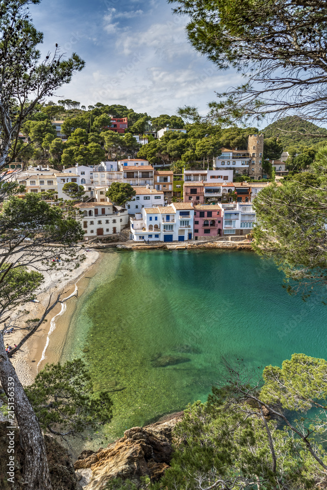 Playa Sa Tuna, Begur, Costa Brava, Catalonia, Spain foto de Stock | Adobe  Stock