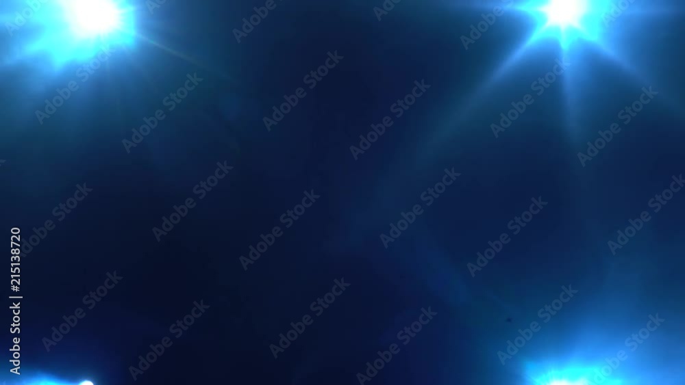 Stage, concert or stadium lights flashing