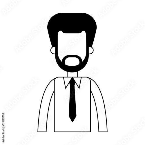 Businessman exectuive avatar cartoon vector illustration graphic design photo