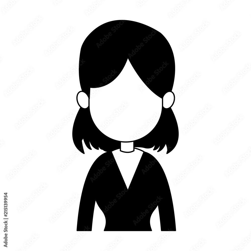 Business executive woman avatar vector illustration graphic design